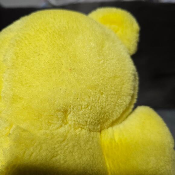 Playskool nosey bear yellow red hotrod race car plush NOSE DOESNT WORK vintage - Picture 6 of 8